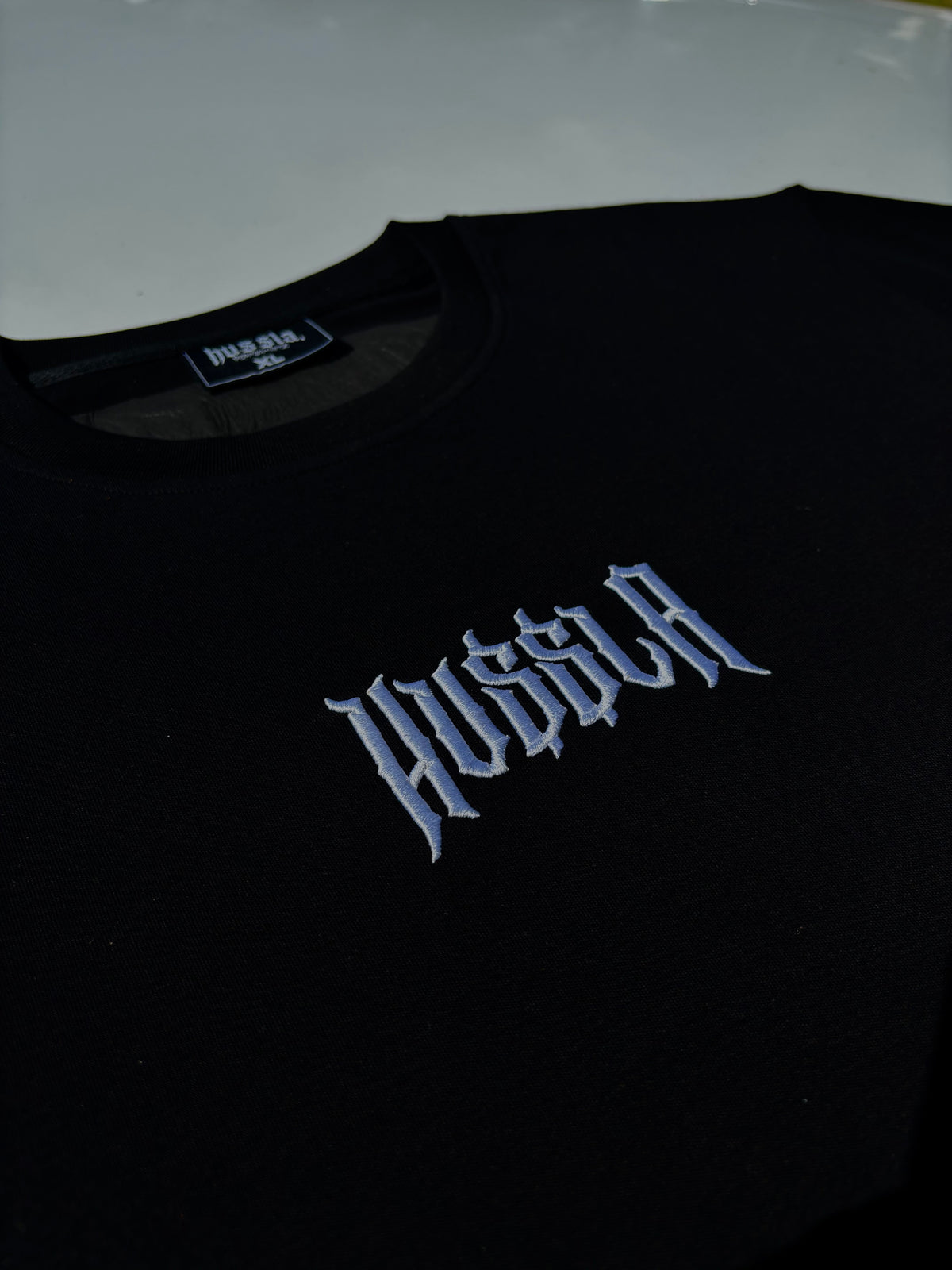 HUSSLA T-SHIRT - BLACK