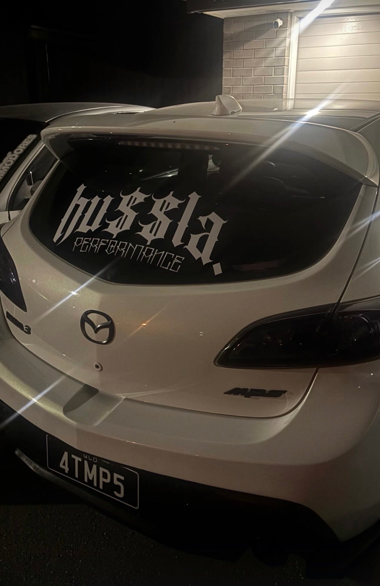 BIG "OG HUSSLA" STICKER - WHITE